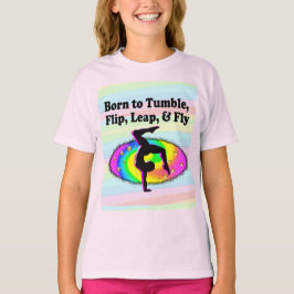 CAMISETA CHICA DE GIMNASIO DE TUMBLING Y FLIPPING