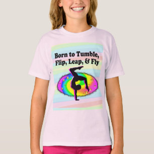 CAMISETA CHICA DE GIMNASIO DE TUMBLING Y FLIPPING