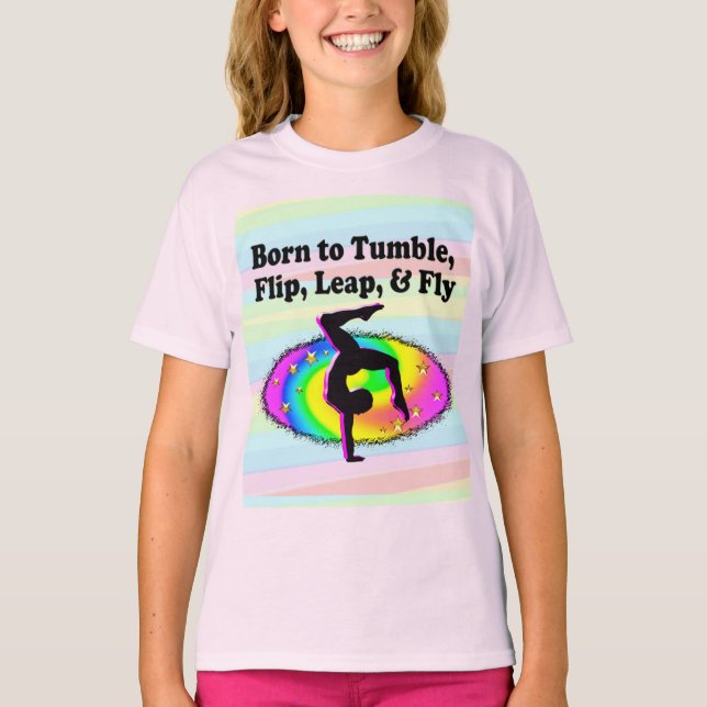CAMISETA CHICA DE GIMNASIO DE TUMBLING Y FLIPPING (Anverso)