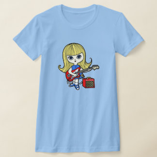 Camiseta Chica de GirlieWear con Guitarra
