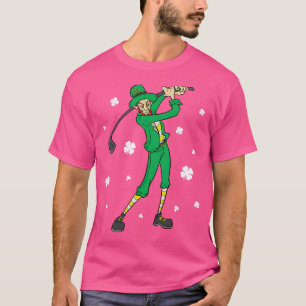 Camiseta Chica De Golf De St Patrick'S Day Golfer Golfing D