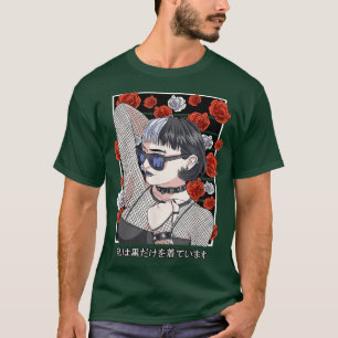 Camiseta Chica de gótico Anime Gótico Estética Japonesa Vap