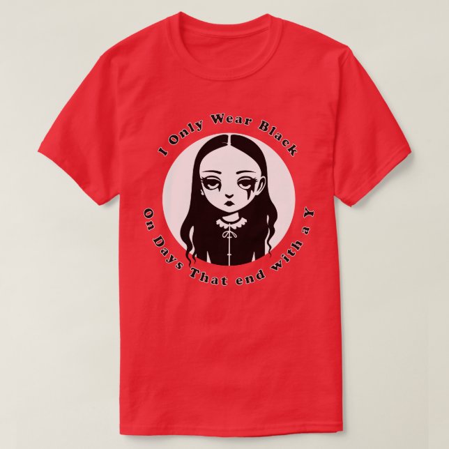 Camiseta Chica de Gótico corto (Diseño del anverso)