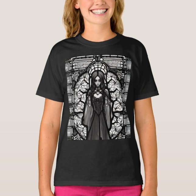 Camiseta Chica de Gótico de arte oscuro (Anverso)