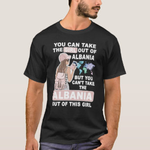 Camiseta Chica de Guay de Albania orgulloso Chica de Albani