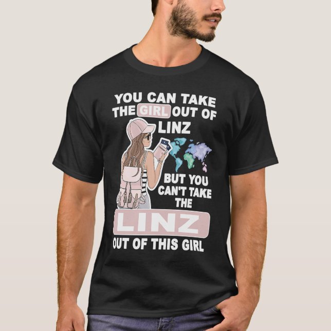 Camiseta Chica de Guay de Linz City Orgulloso Chica de Linz (Anverso)