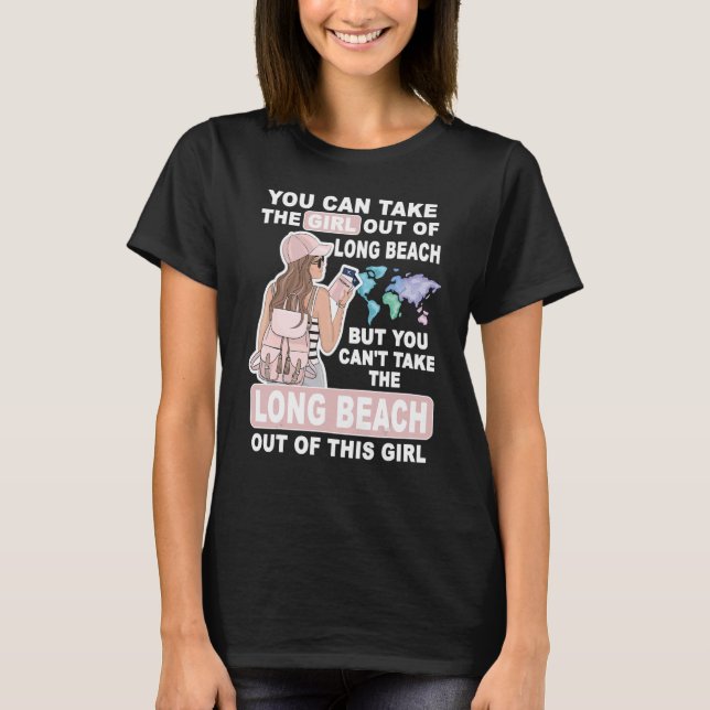 Camiseta Chica de Guay de Long Beach City Orgullosa Long Be (Anverso)