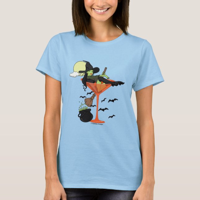Camiseta Chica de Halloween Martini (Anverso)