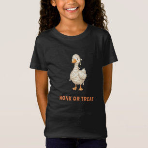 Camiseta Chica de Halloween Mummy Goose Honk or Treat