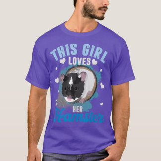 Camiseta Chica de Hamster Rodent Pet Lover Dueño de Cerdo d