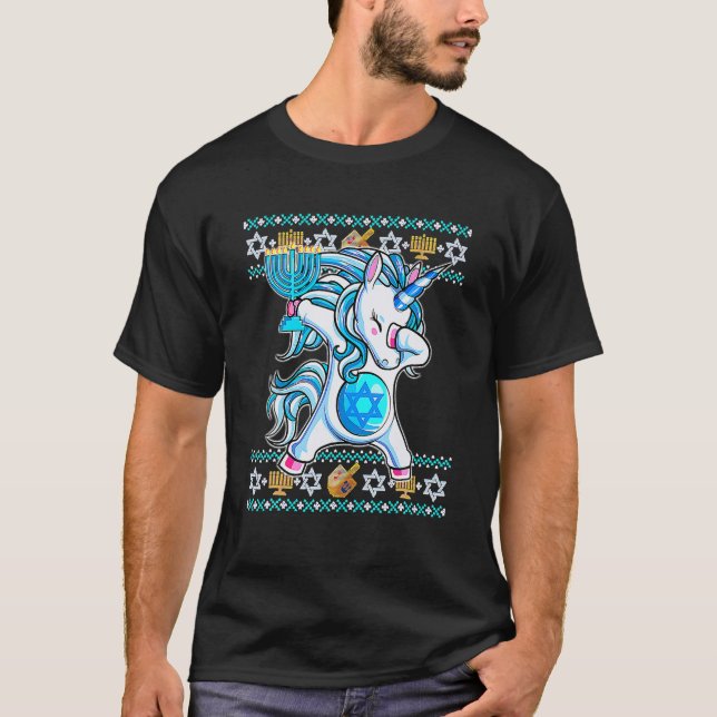 Camiseta Chica de Hanukkah Pajama (Anverso)