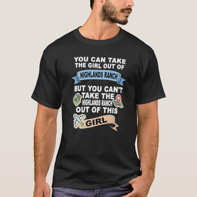 Camiseta Chica de Highlands Ranch City (Anverso)