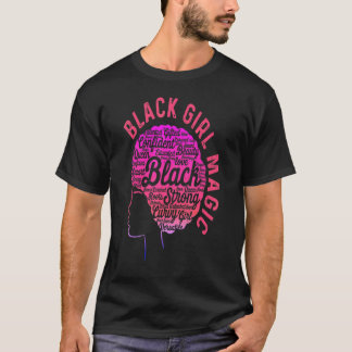 Camiseta Chica de Historia Negra Mes Mágico Fuerte Amor Afr