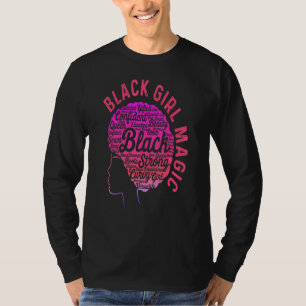Camiseta Chica de Historia Negra Mes Mágico Fuerte Amor Afr