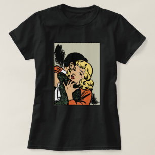 Camiseta Chica de historietas retro
