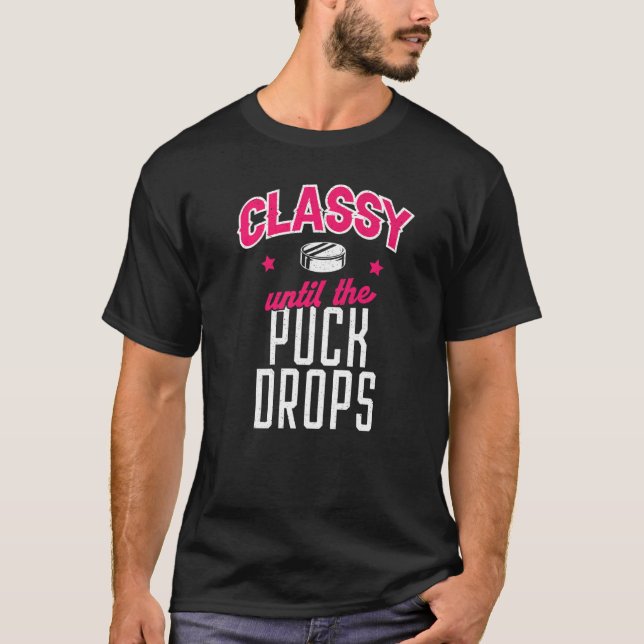 Camiseta Chica De Hockey Sobre Hielo Clásico Hasta La Caída (Anverso)