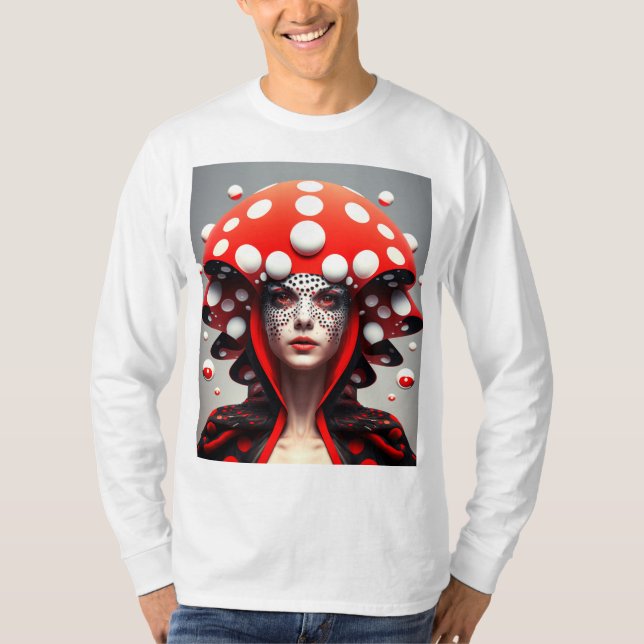Camiseta Chica de hongos 3 (Anverso)