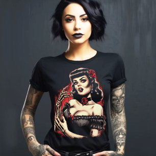 Camiseta Chica de horror aterrador