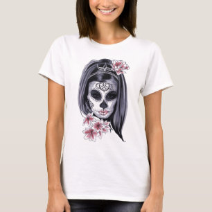 Camiseta chica de horror princesa con flores Hoodie