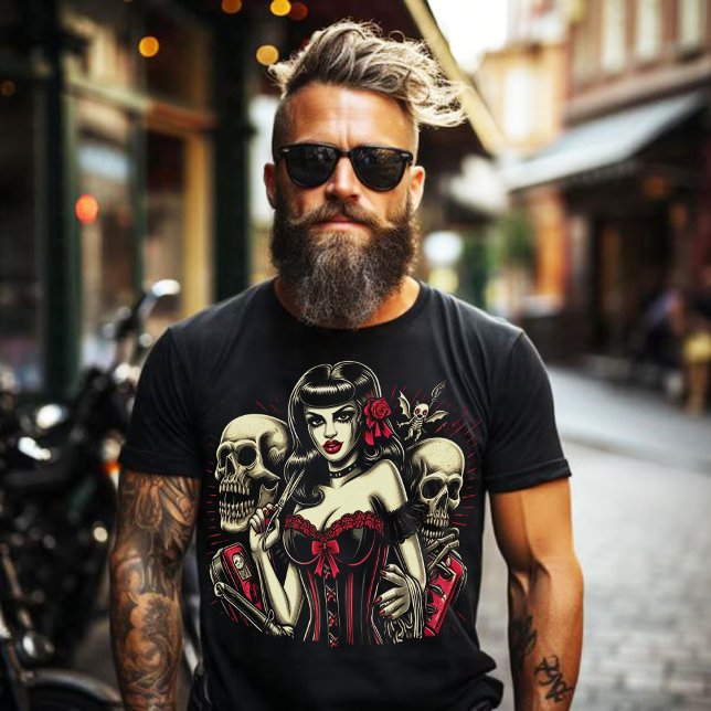 Camiseta Chica de horror tremendo (Subido por el creador)