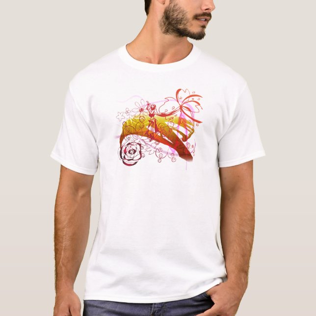 Camiseta chica de hula - flores (Anverso)