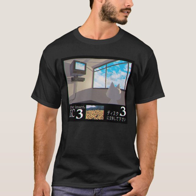Camiseta chica de insertar disco (Anverso)