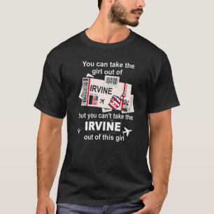 Camiseta Chica de Irvine Boarding Pass Flight Ticket Irvi