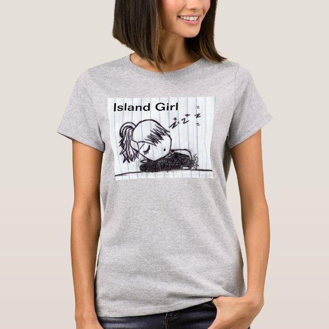 Camiseta CHICA de Isla TShirt para ZzzZazzle (Anverso)