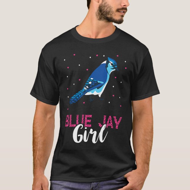 Camiseta Chica De Jay Azul Avístora De Pájaro Jay Azul O (Anverso)