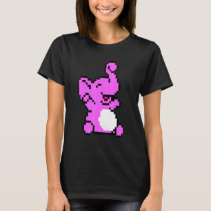 Camiseta Chica de juegos Cute Elephant 8-Bit Video Game Ani