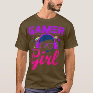 Camiseta Chica de juegos Cute Gaming T para Chicas Gamers V