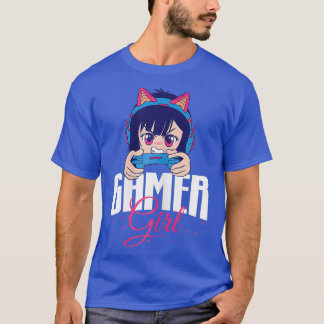 Camiseta Chica de juegos de jugador de jugador de Chica Ani