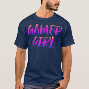 Camiseta Chica de juegos Tee Cute Chicas de juegos de azar