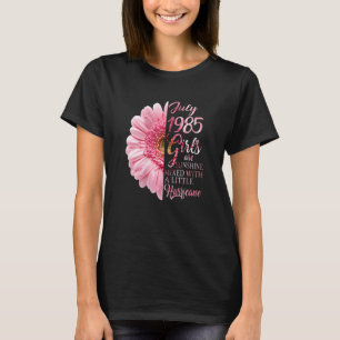 Camiseta Chica de julio de 1985 37 años de edad 37 años de 