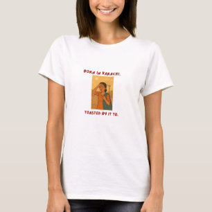 Camiseta Chica de Karachi en el tee gráfico sobre calor