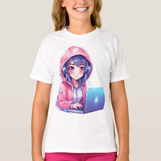 Camiseta Chica de Kawaii (Anverso)