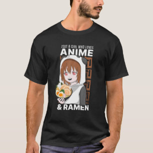 Camiseta Chica de Kawaii Anime Panda Lover Ramen Lover Otak