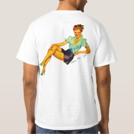 Camiseta Chica de la Americana Retro 1950
