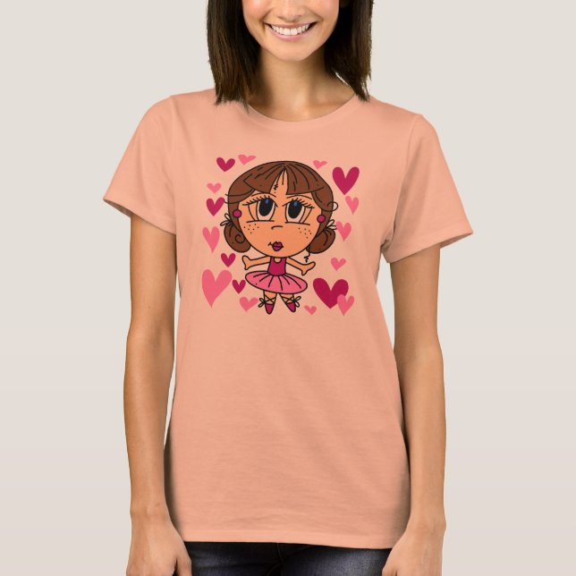 Camiseta Chica de la bailarina (Anverso)