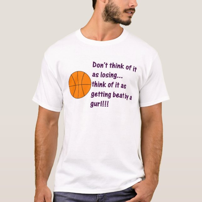 Camiseta Chica de la bola de la cesta (Anverso)