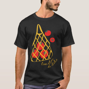 Camiseta Chica de la Bolsa de Tomate Estética de Jardinería