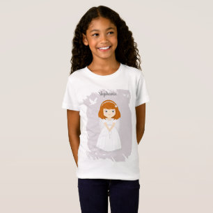 Camiseta Chica de la cabeza roja de la unidad de comunicaci
