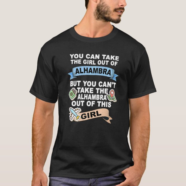 Camiseta Chica de la ciudad de Alhambra (Anverso)