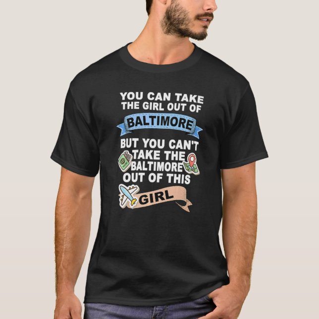 Camiseta Chica de la ciudad de Baltimore (Anverso)