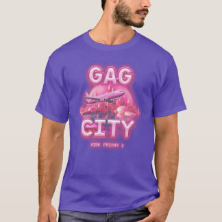 Camiseta chica de la ciudad de bromas del viernes rosa 2