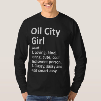 Camiseta Chica de la ciudad petrolera Pa Pennsylvania Funny