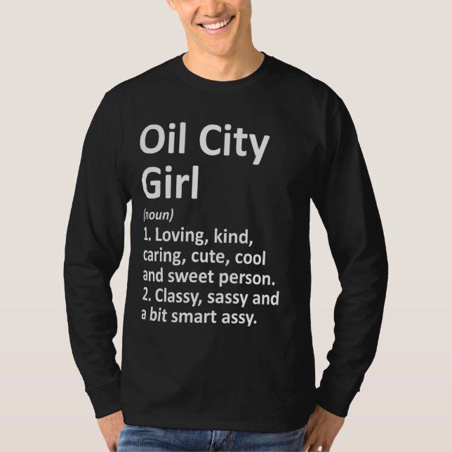 Camiseta Chica de la ciudad petrolera Pa Pennsylvania Funny (Anverso)