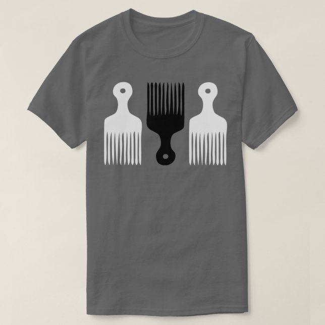 Camiseta Chica de la curva del peine del pelo (Diseño del anverso)