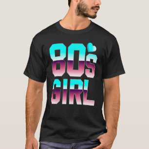 Camiseta Chica de la década de 1980 Novecientos Ochenta Muj