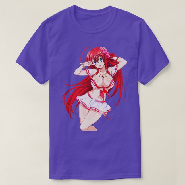 Camiseta Chica de la escuela secundaria DxD Rias Gremory Sc (Diseño del anverso)